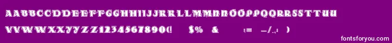 Dsradainlinec Font – White Fonts on Purple Background
