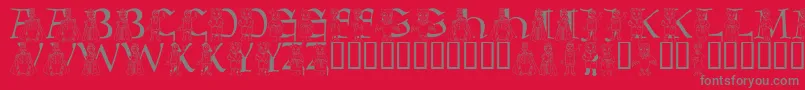 LmsBeMyNeighbor Font – Gray Fonts on Red Background