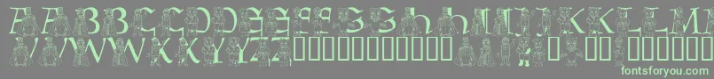 LmsBeMyNeighbor Font – Green Fonts on Gray Background