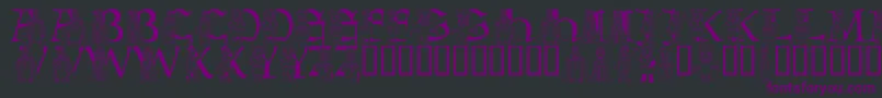 LmsBeMyNeighbor Font – Purple Fonts on Black Background