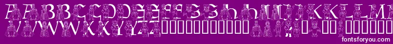 LmsBeMyNeighbor Font – White Fonts on Purple Background