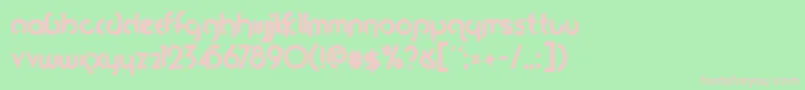 Fireflies Font – Pink Fonts on Green Background