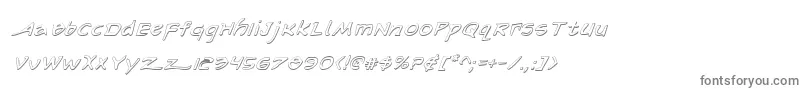ArilonShadowItalic Font – Gray Fonts on White Background