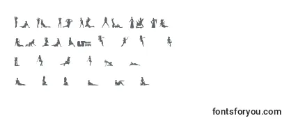 Silhouettesfromposerlt Font