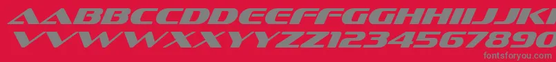 SofachromeRgIt Font – Gray Fonts on Red Background