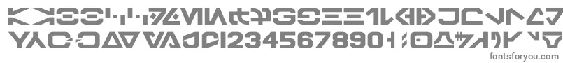 Galbasic-fontti – harmaat kirjasimet valkoisella taustalla
