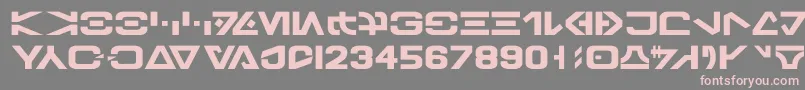 Fonte Galbasic – fontes rosa em um fundo cinza
