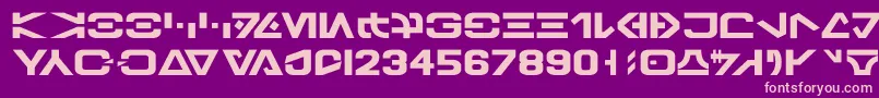 Galbasic Font – Pink Fonts on Purple Background