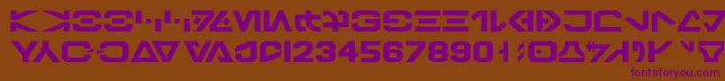 Galbasic Font – Purple Fonts on Brown Background