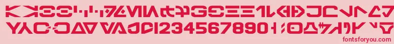 Galbasic Font – Red Fonts on Pink Background