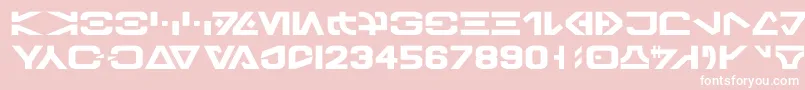 Galbasic Font – White Fonts on Pink Background