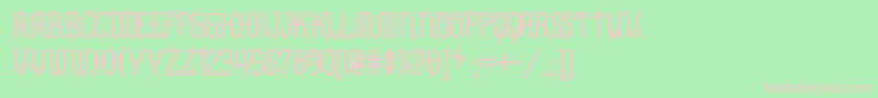 Metropolisnf Font – Pink Fonts on Green Background