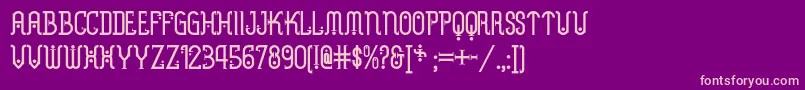 Metropolisnf Font – Pink Fonts on Purple Background
