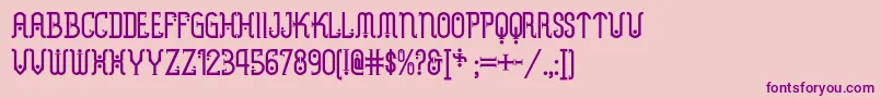 Metropolisnf Font – Purple Fonts on Pink Background