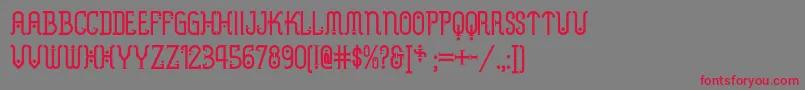 Metropolisnf Font – Red Fonts on Gray Background