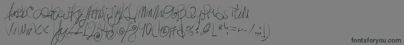 MoodyBoys Font – Black Fonts on Gray Background
