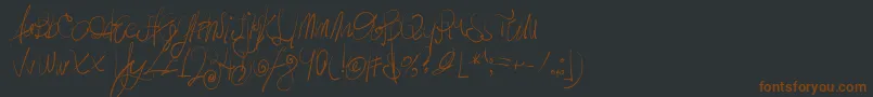 MoodyBoys Font – Brown Fonts on Black Background