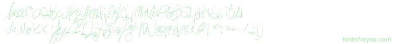 MoodyBoys Font – Green Fonts on White Background