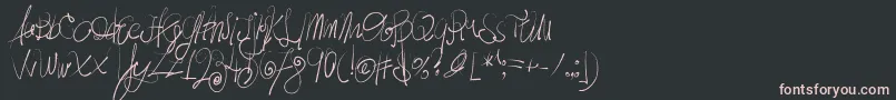 MoodyBoys Font – Pink Fonts on Black Background