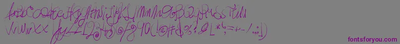 MoodyBoys Font – Purple Fonts on Gray Background