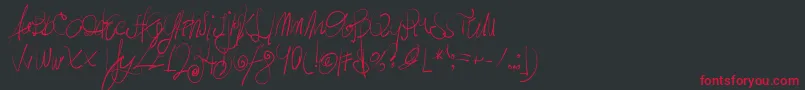 MoodyBoys Font – Red Fonts on Black Background