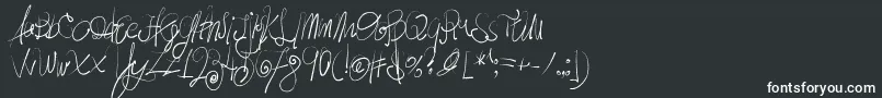 MoodyBoys Font – White Fonts on Black Background