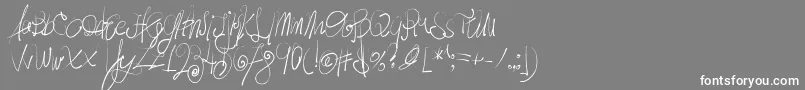 MoodyBoys Font – White Fonts on Gray Background