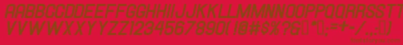 Hallandalebolditalic Font – Brown Fonts on Red Background
