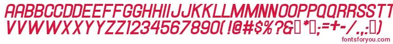 Hallandalebolditalic Font – Red Fonts