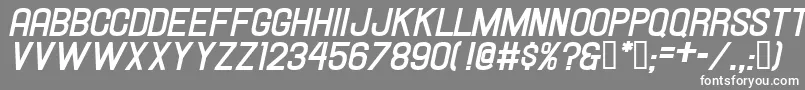 Hallandalebolditalic Font – White Fonts on Gray Background