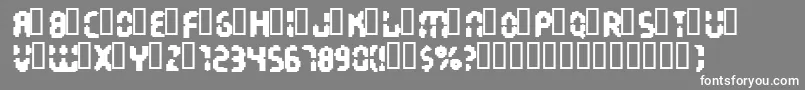InterstellarHarddrive Font – White Fonts on Gray Background