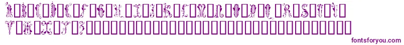 Guineverecaps Font – Purple Fonts on White Background