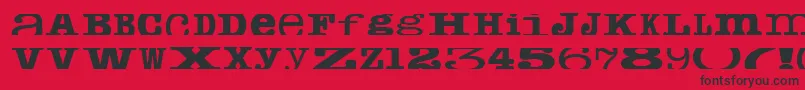 fuente Cropfontserif – Fuentes Negras Sobre Fondo Rojo