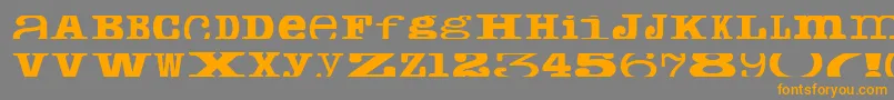 Cropfontserif Font – Orange Fonts on Gray Background