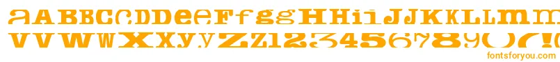 Cropfontserif Font – Orange Fonts on White Background