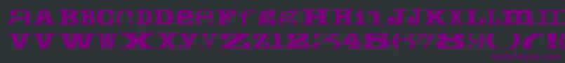 Cropfontserif Font – Purple Fonts on Black Background