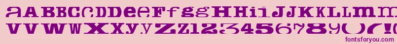 Cropfontserif Font – Purple Fonts on Pink Background