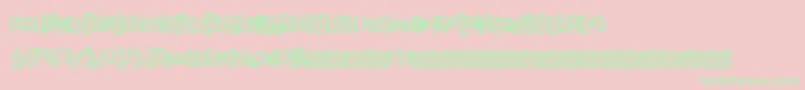 Highstyle Font – Green Fonts on Pink Background