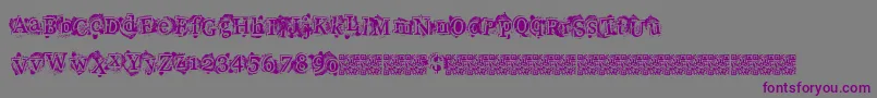 Шрифт Highstyle – фиолетовые шрифты на сером фоне