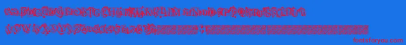 Highstyle Font – Red Fonts on Blue Background