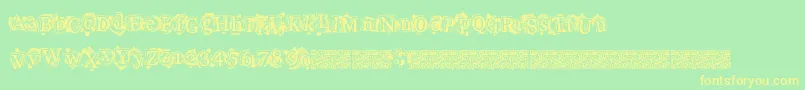 Highstyle Font – Yellow Fonts on Green Background