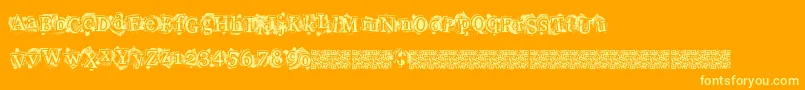 Highstyle Font – Yellow Fonts on Orange Background