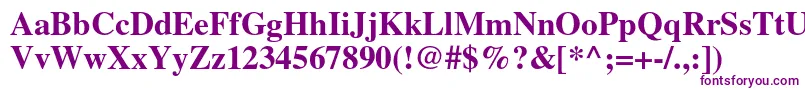 TimesltstdBold Font – Purple Fonts on White Background