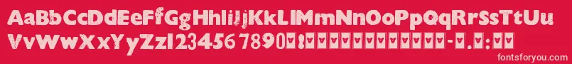 En savoir plus sur la police HocusFocus Police HocusFocus – polices roses sur fond rouge