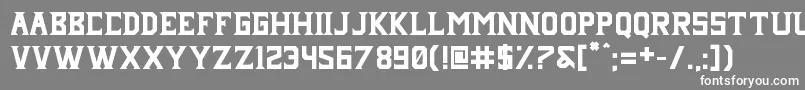 フォントJanji – 灰色の背景に白い文字