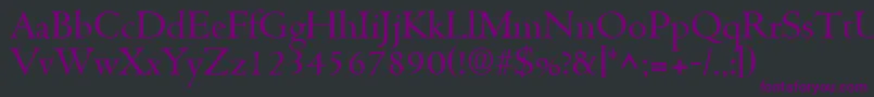CentusRegular Font – Purple Fonts on Black Background