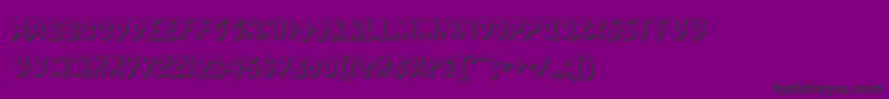 Countsuckula3D Font – Black Fonts on Purple Background