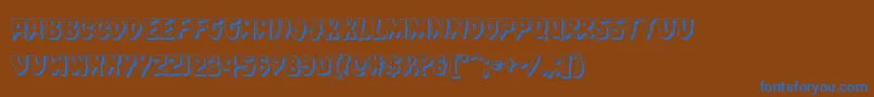 Countsuckula3D Font – Blue Fonts on Brown Background