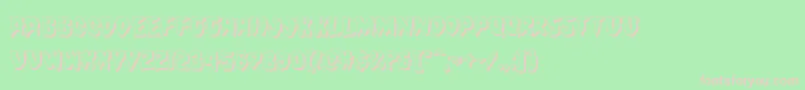Countsuckula3D Font – Pink Fonts on Green Background