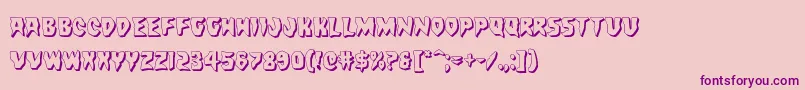 Countsuckula3D Font – Purple Fonts on Pink Background